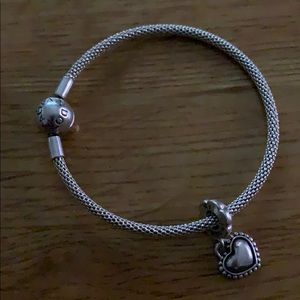 Pandora bracelet with 1 charm